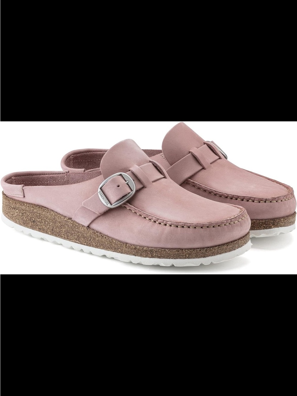 New Birkenstock footbed  Buckley pastel punk leather 6 us